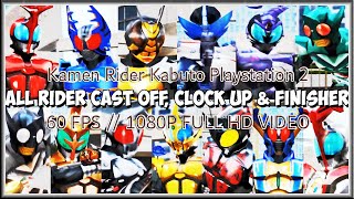 Kamen Rider Kabuto PS2 - All Rider Henshin, Cast Off, & Finisher // 1080p 60 FPS #kamenriderkabuto