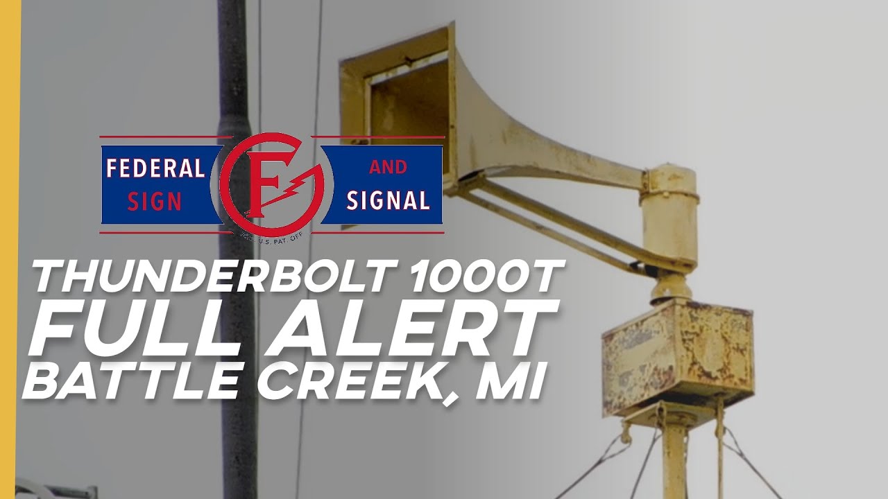 4/5 FS&S Thunderbolt 1000T | Full Alert | Battle Creek, Michigan
