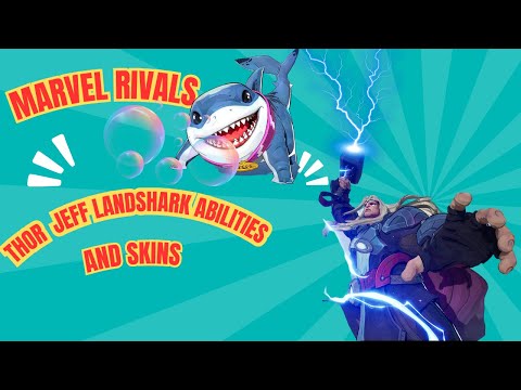 Marvel Rivals Jeff The Landshark Hoodie - Offizieller Merch Mit Marker Pen Design