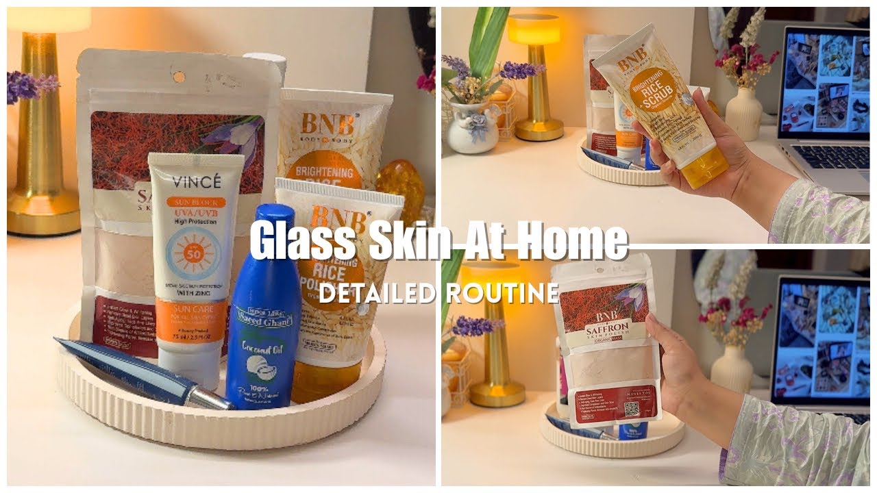 How To Get Glass Skin At Home 🌙 | Detailed Skincare and Glow Routine ...