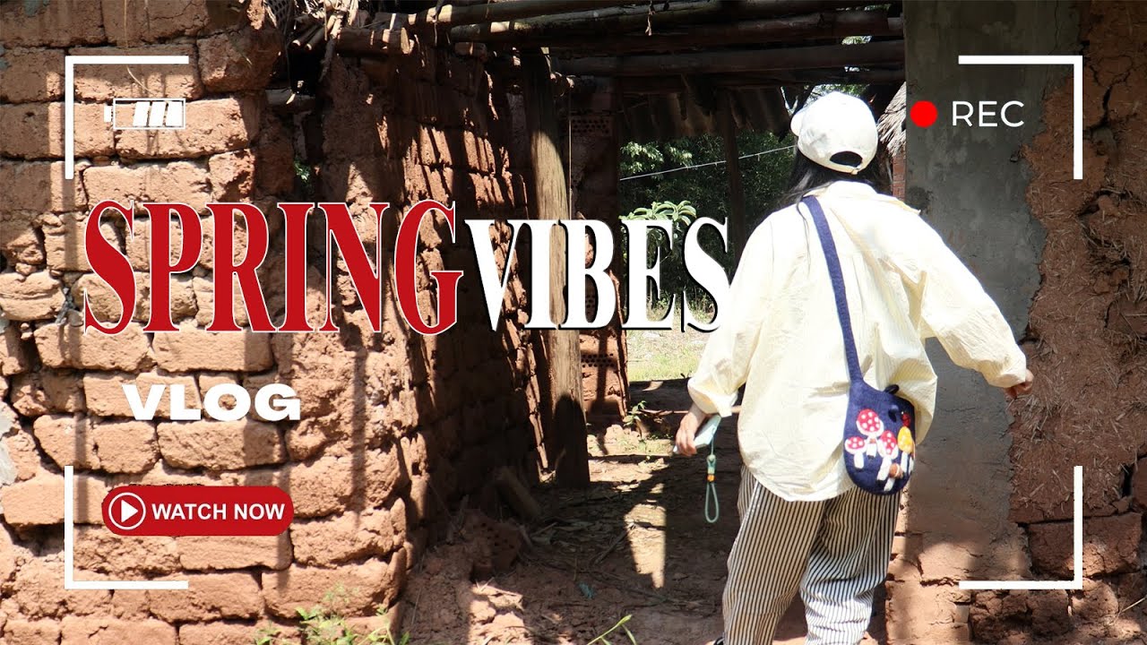 4K  Spring Flowers and a spring walk成都乡村春遊｜看似荒廢的村莊,這條小路的盡頭，是整個春天丨這裡有櫻桃、野菜、枇杷、槐花，還有鳥語、花香與蟲鳴都是大自然的味道