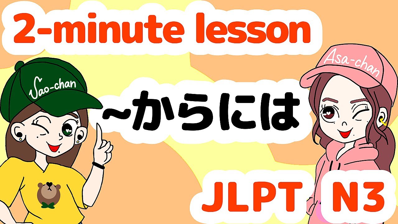 N3文法： からには 【Grammar】