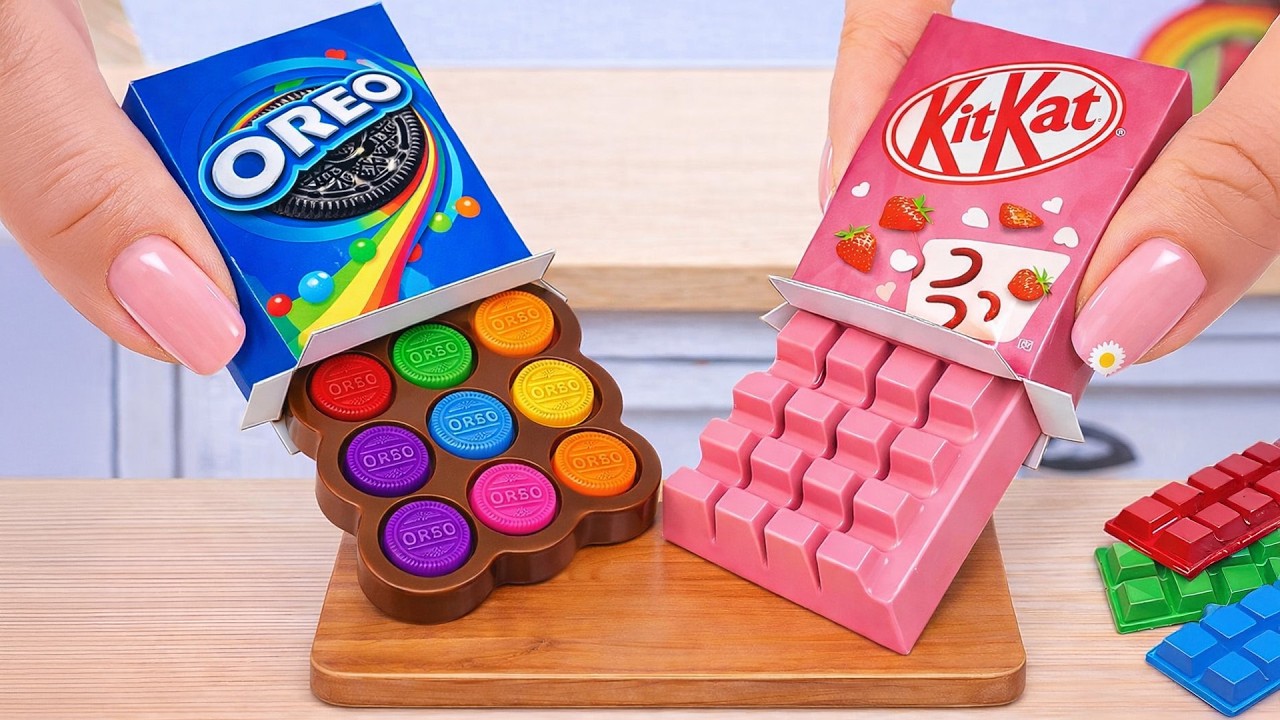 Rainbow OREO Cake vs Pink KITKAT Cake Recipe ✨ Best Of Miniature Chocolate Treats | Wonder Cake