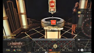 From 20€ to 1137€ at LIGHTNING ROULETTE, EVOLUTION GAMING (BIG WIN Roulette)