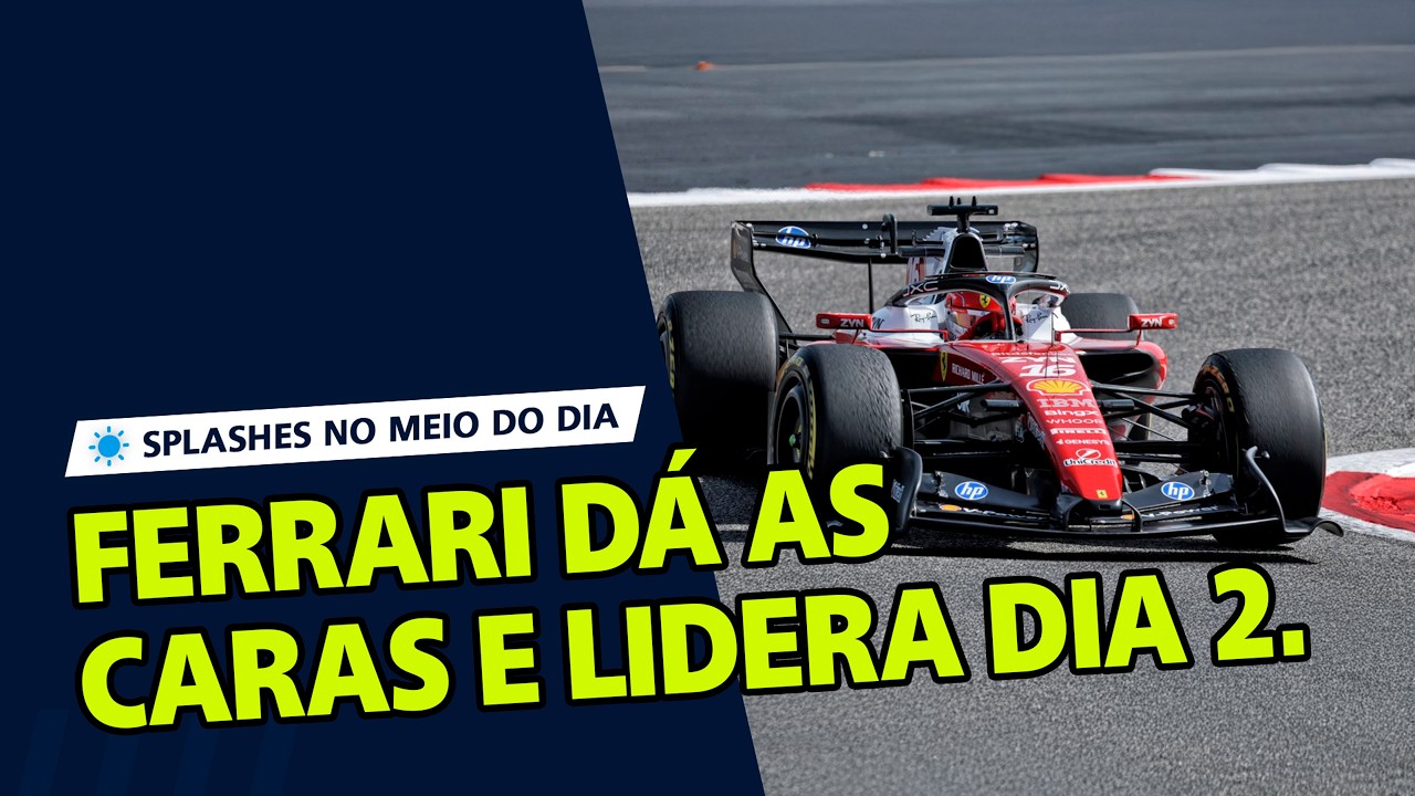 TESTES F1 2026: O CAOS NO DIA 2! Ferrari na frente, Verstappen IRRITADO, Mercedes com problemas #f1