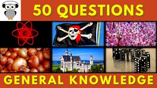 General Knowledge Quiz Trivia #20 | Atom, Pirate Flag, Sakura, Onion, Disney Castle, Domino screenshot 2