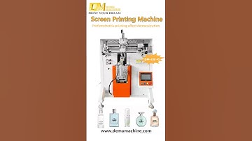 ✨ DEMA Machine Semi Automatic Screen Printing Machine for Square Perfume Glass Bottle