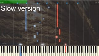 Roberta Flack - Killing Me Softly with His Song [Piano Online Tutorial] Slow 60% Speed chords