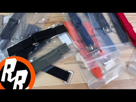 Unboxing StrapHabit Long FKM straps and hook&loop