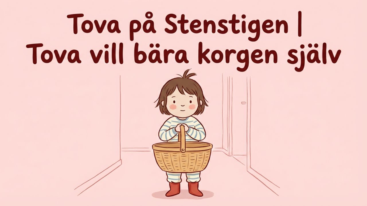 Tova på Stenstigen | Tova vill bära korgen själv
