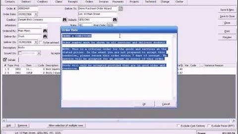 Constructor Software - Purchase Orders