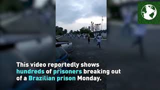 watch as hundreds of brazilian prisoners escape , #coronavirus fear