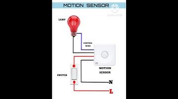 Motion Sensor Wiring #shorts #motion  #sensor #wiring #electronic #trending #electric  #viralshorts