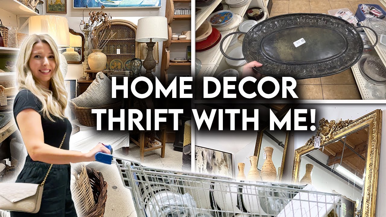 HOME DECOR MUST HAVES ON A BUDGET | THRIFT WITH ME + HAUL - YouTube