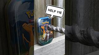 HAMMER DRILL..VS..Pokemon Mini Tin! 🫡🪚🔨 #pokemoncards #destruction #drill #crownzenith