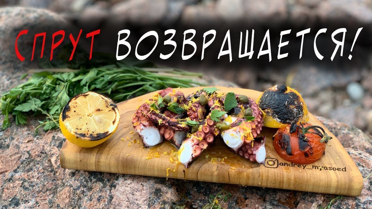 СПРУТ по-сицилийски. РЕЦЕПТ КОМИССАРА КАТТАНИ. БУШКРАФТ ОСЬМИНОГ. - YouTube