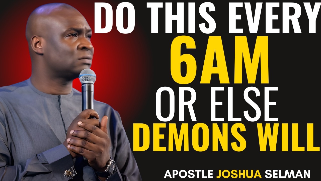 THE 6AM PRAYER THAT MAKES DEMONS FLEE BEFORE SUNRISE | APOSTLE JOSHUA SELMAN