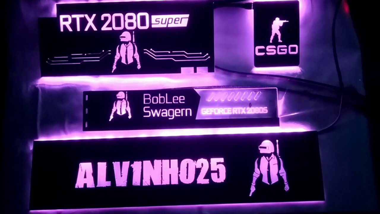 ARGB lateral gabinete, suporte placa de vídeo, backplate e SSD87 - YouTube