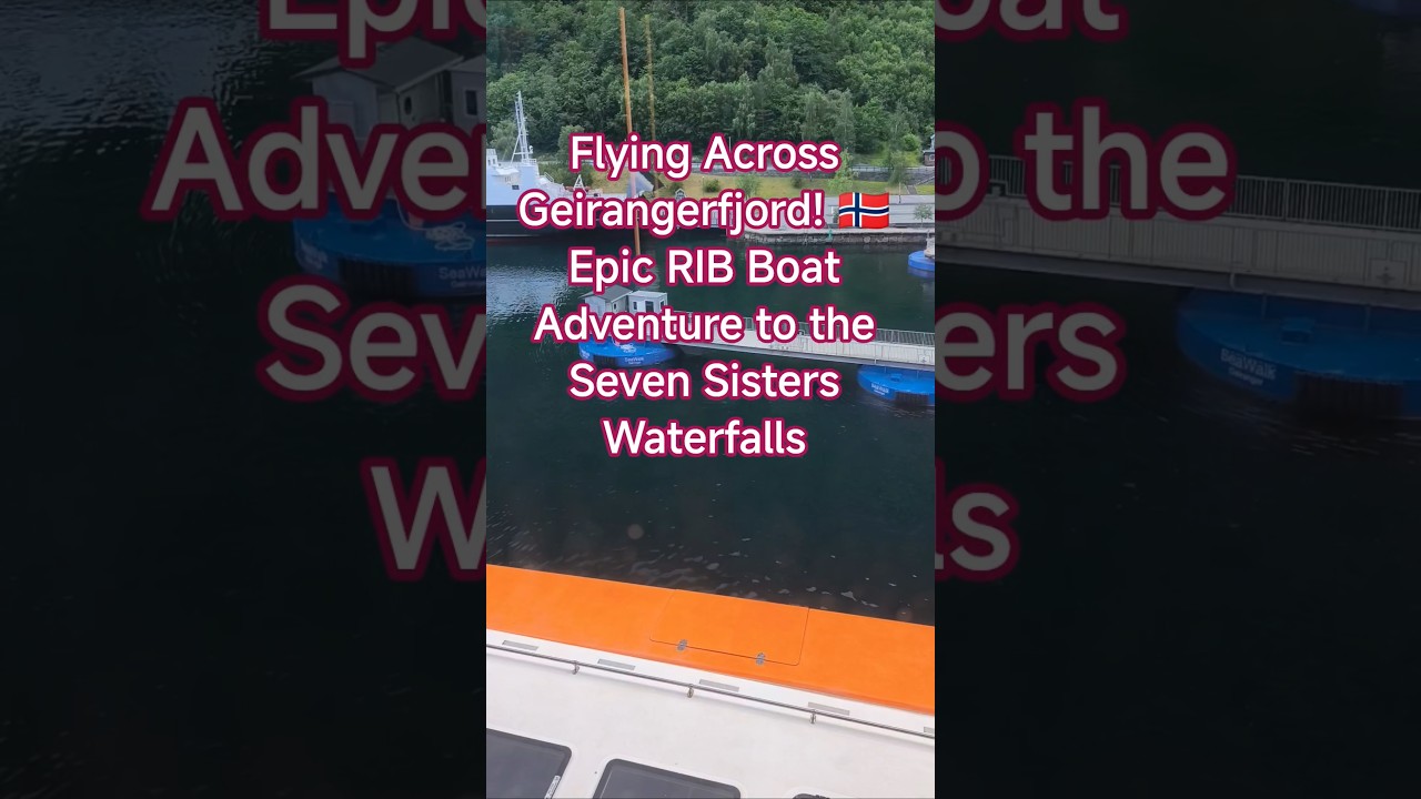 Flying Across Geirangerfjord! 🇳🇴 Epic RIB Boat Adventure to the Seven Sisters Waterfalls