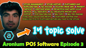 Product Add , Stock Management , Billing , Payment methods , Customer and Supplier Add , And other..