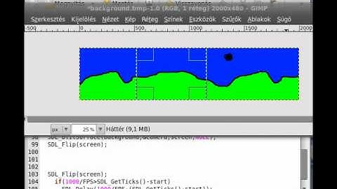 SDL tutorial 16 - scrollable background (part 2)