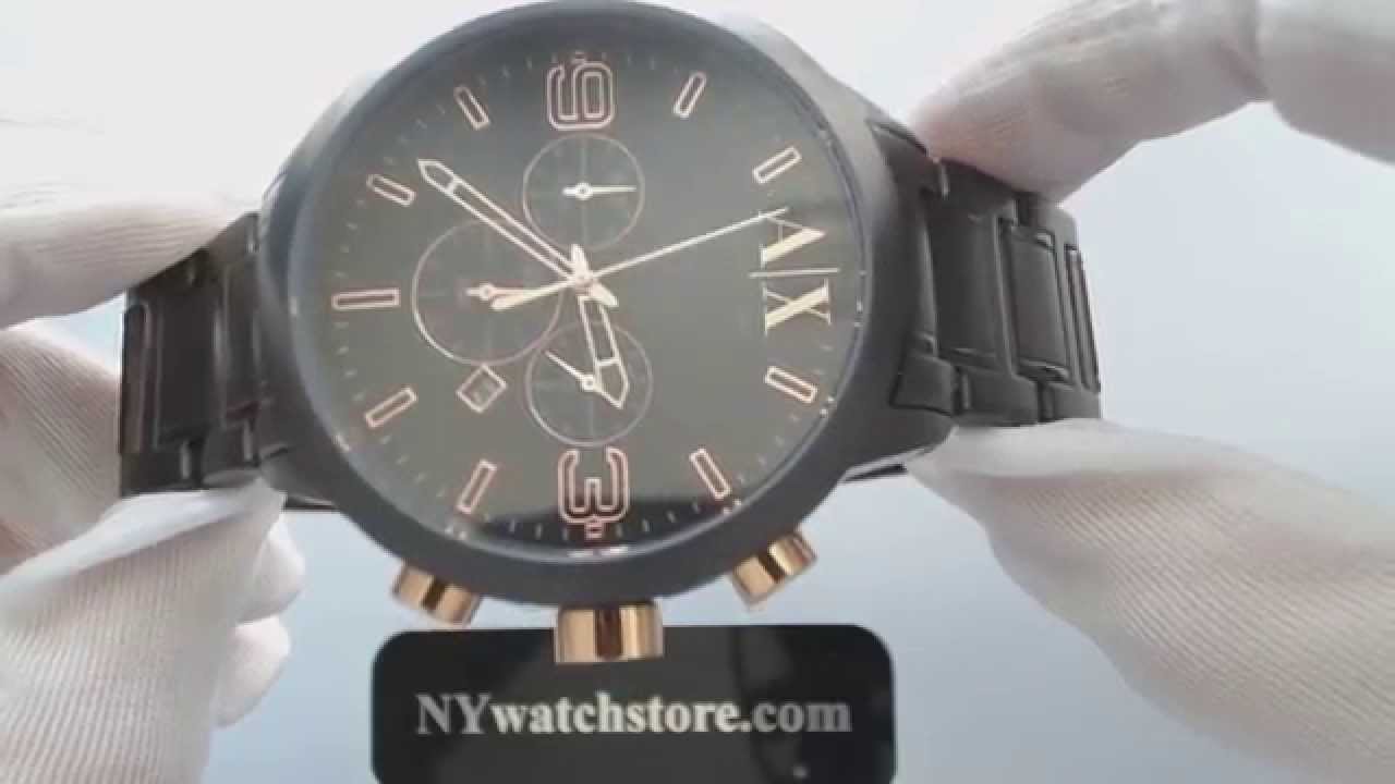 armani exchange chronograph watch instructions