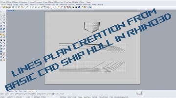 Ocean Systems Design 303a: Lines plans production from CAD models using Rhino3D