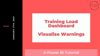 Training Load Dashboard: Visualising Warnings