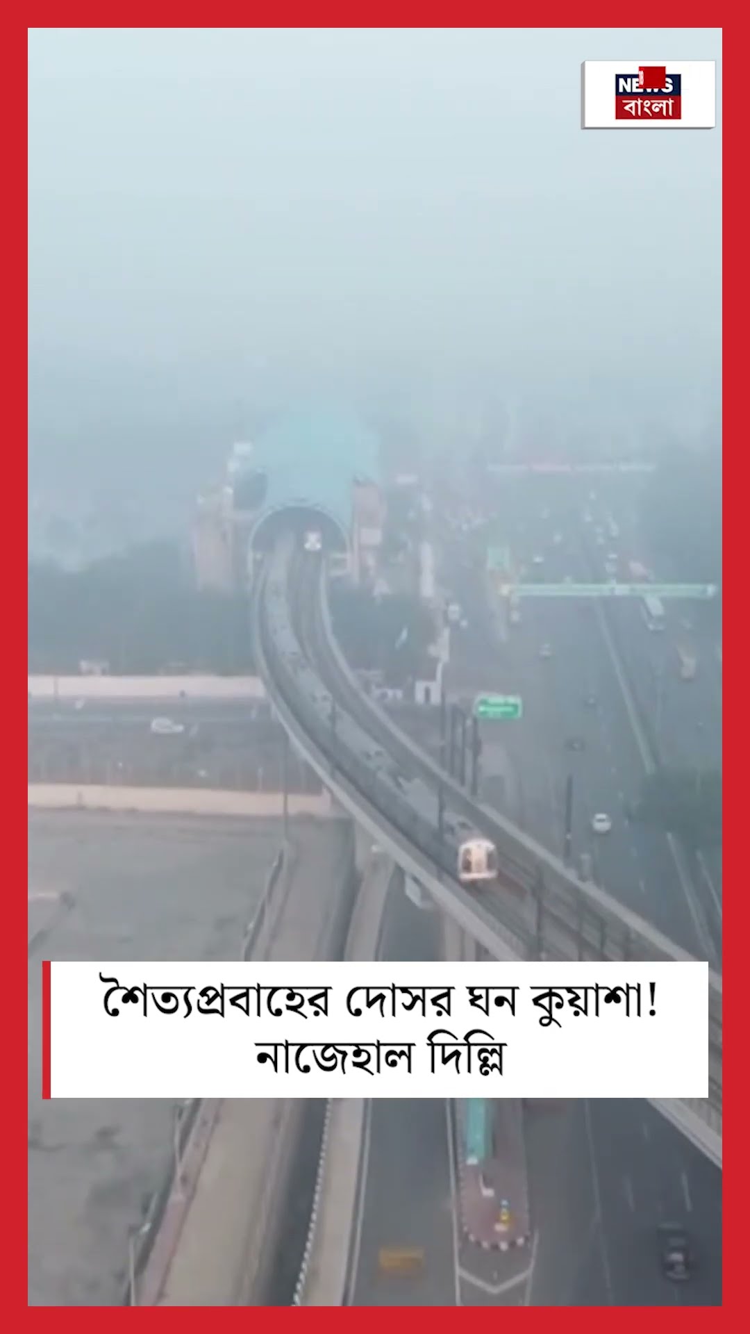 শৈত্যপ্রবাহের দোসর ঘন কুয়াশা! নাজেহাল Delhi | N18S #shorts