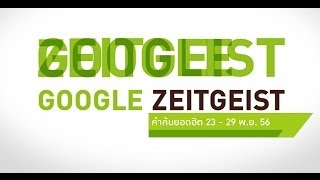 Google Zeitgeist คำค้นยอดฮิต 23-29 พฤศจิกายน 2556