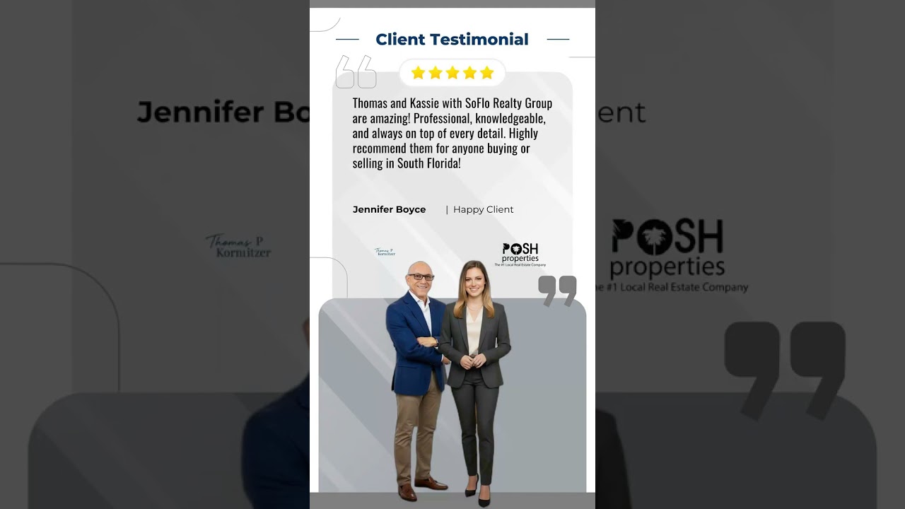 Thomas and Kassie with SoFlo Realty Group are amazing!