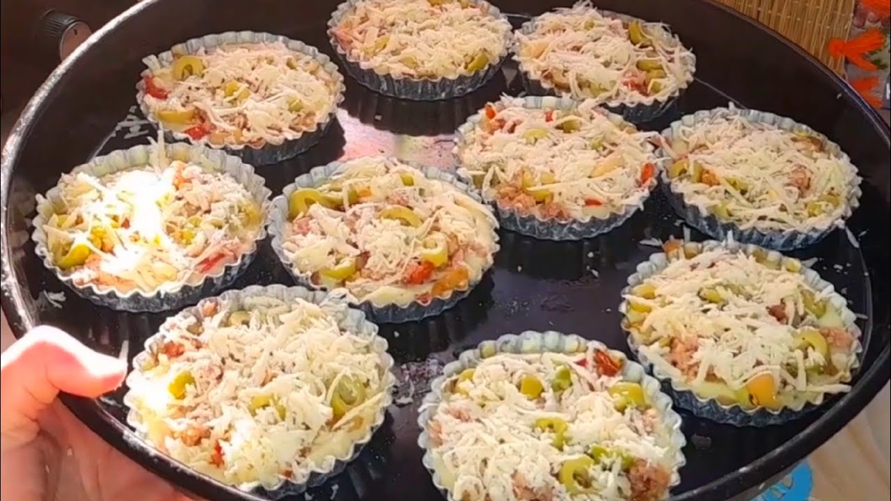 أسرع وأسهل وألذ ميني كيش بدون عجن ولا دقيق أبيض/مملحات وفطائر الدقيقة 90