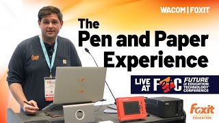 Editing PDFs with Foxit PDF Editor and a Wacom Tablet | Live at FETC 2023