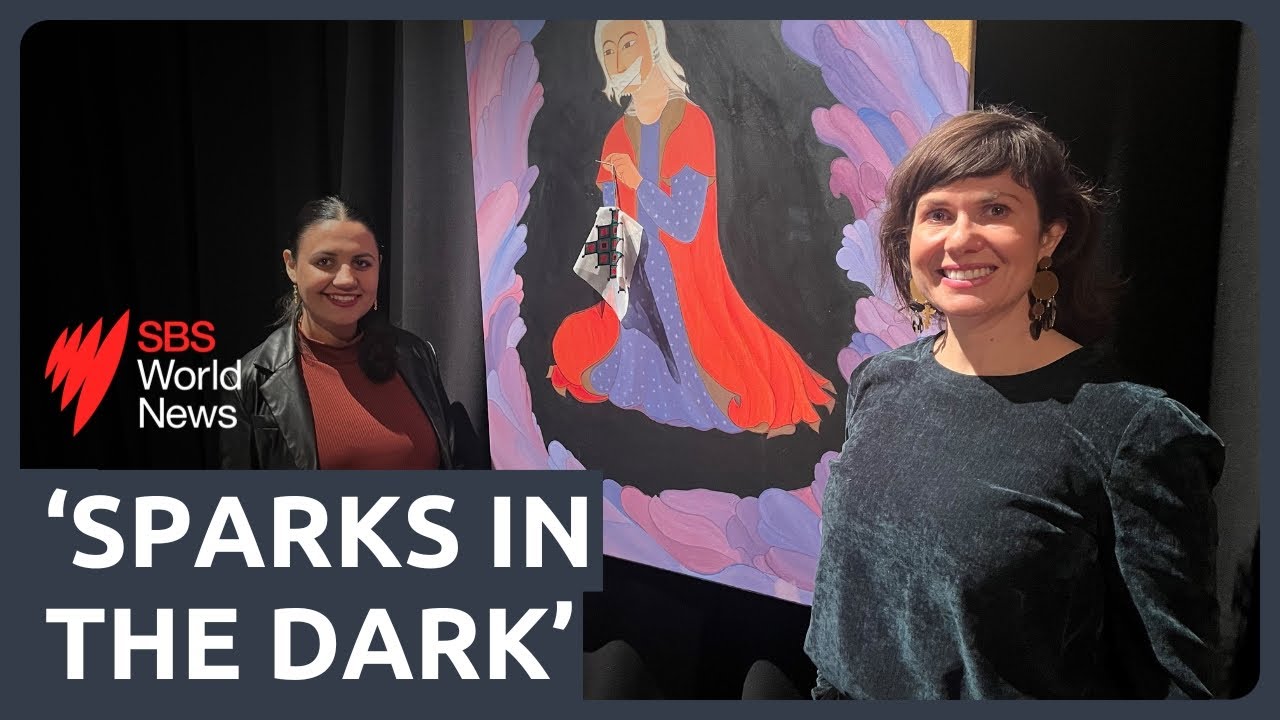 Afghan embroidery with defiant message from creative artisans who refuse to be silenced