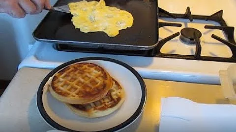 Bridgette and I make Breakfast Sandwiches