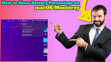 How to Show Battery Percentage on macOS Monterey