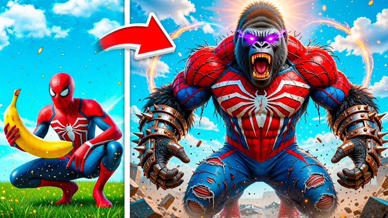 ПРОКАЧАЛ ЧЕЛОВЕКА ПАУКА В КИНГ КОНГА в ГТА 5 ОНЛАЙН (GTA 5 ONLINE)