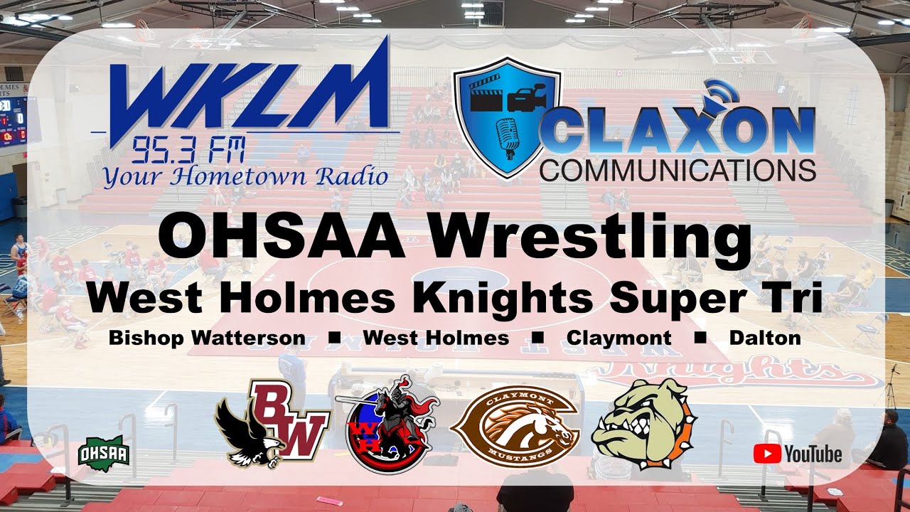 West holmes knights super quad ohsaa high school wrestling from wklm