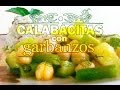 Calabacitas con garbanzos - Cocina Vegan Fácil