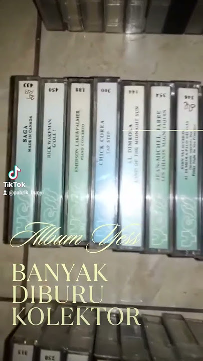 Dijual sepaket kaset Yess 80 keping & 20 album rock seharga Rp 2,5 juta. CP 085289306212 #yess