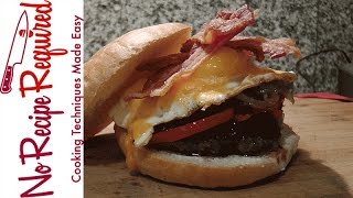 Denver Broncos Burger - NFL Burgers - NoRecipeRequired.com