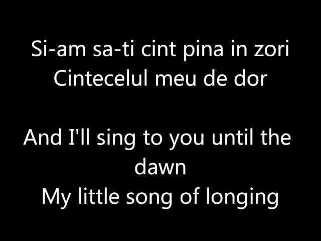 O -Zone Despre Tine Lyrics (Romanian & English) class=