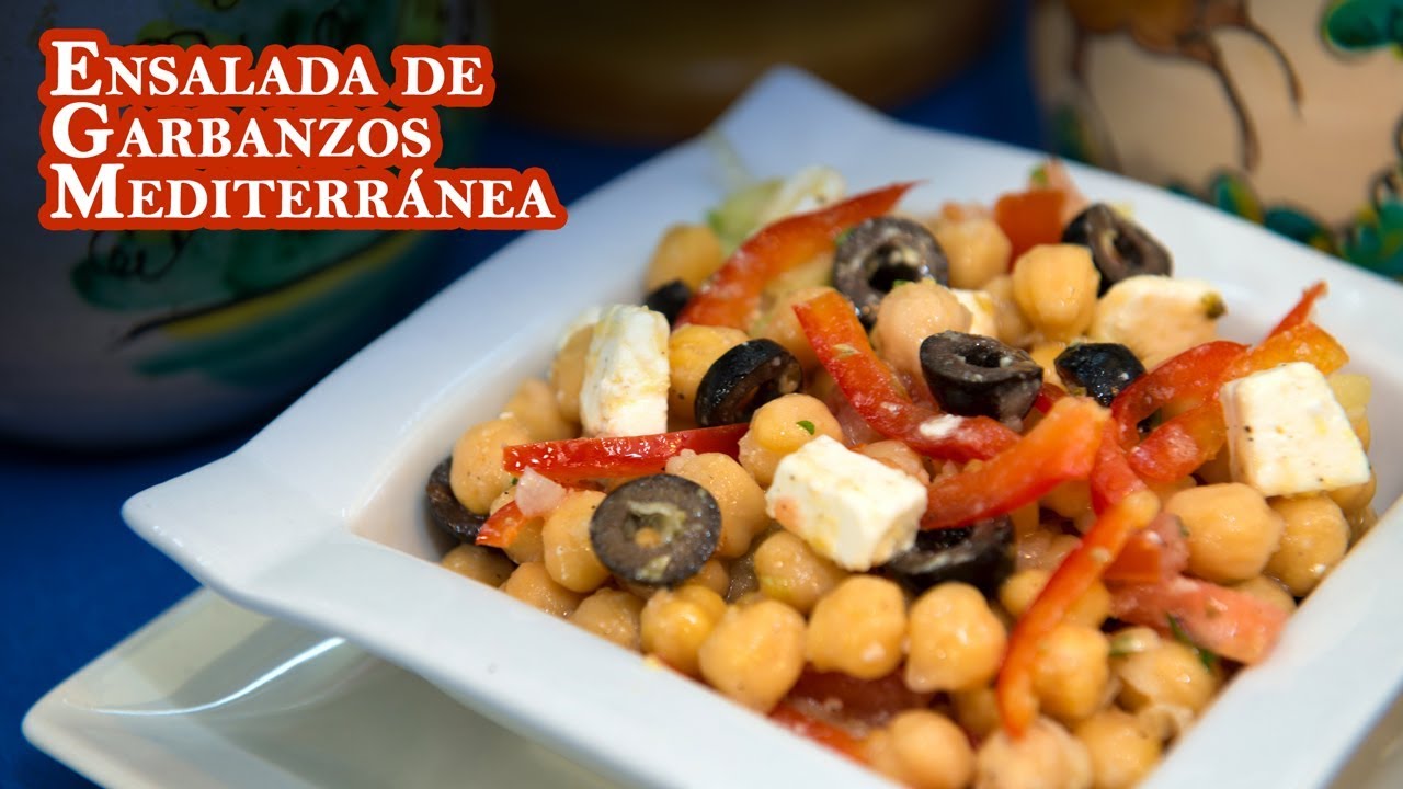 manualidades de animales Ensalada de Garbanzos Mediterránea Rico y Saludable