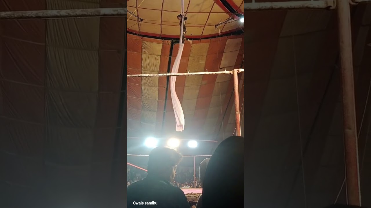 circus || Girl Doing Silk Act || Difficult Stunts 