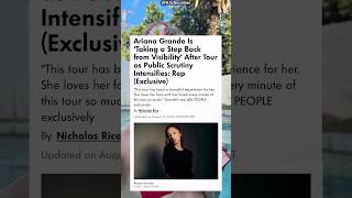 Ariana Grande will step away from the public eye soon 😳 #ariana #arianagrande #petal #arianator