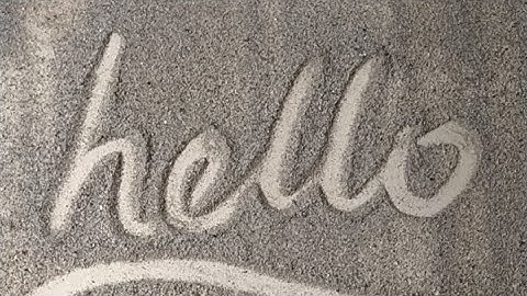 writing names on sand live #foryou #live