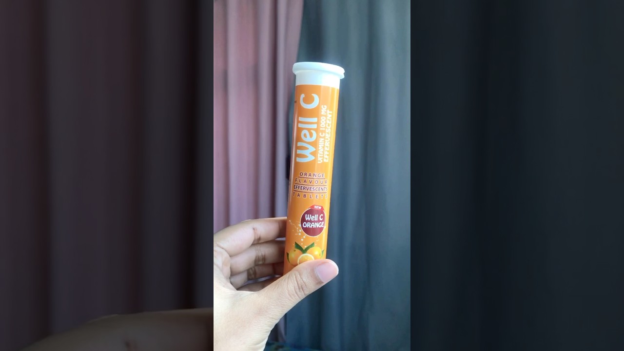 Well C vitamin C 1000 mg orange flavour effervescent tablets #vitaminsupplementation #vitaminintake