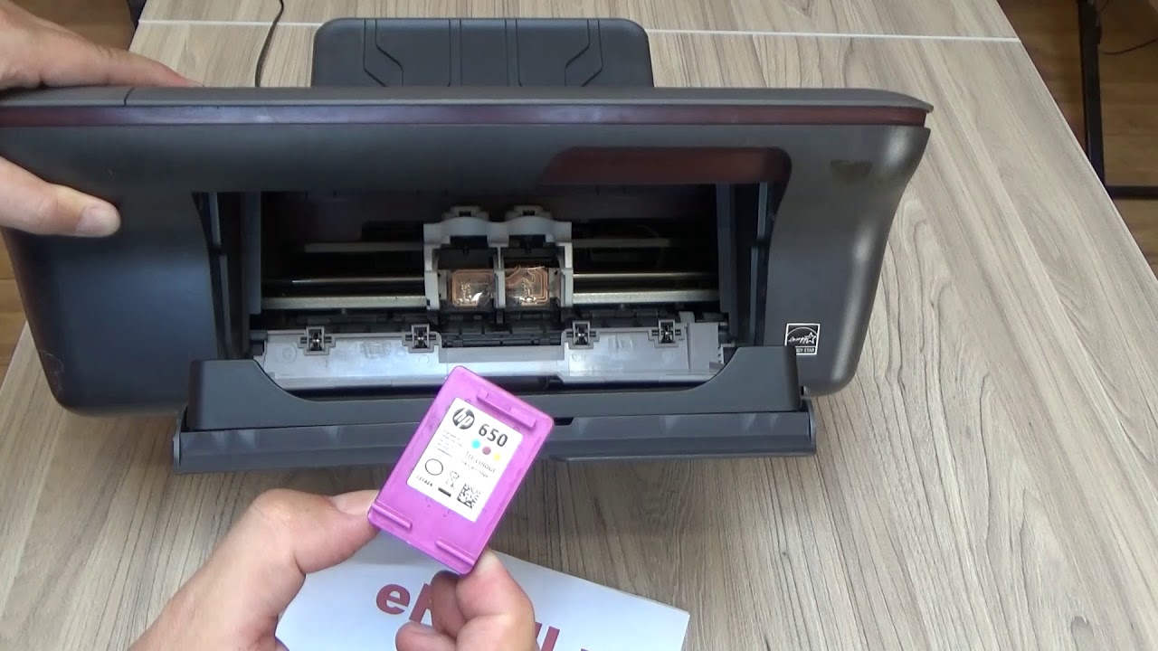 Bel terug zoeken conversie How to change cartidge HP DeskJet 1050 - YouTube