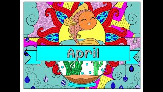 April at the Sea Coloring Pages - Digital and Printable Preview