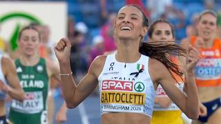 Nadia Battocletti wins Women s 5000m Final to Win Italy Gold European Athletics Championships 2026